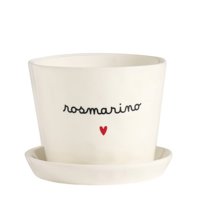 Vaso - Rosmarino cuore 15x12 cm
