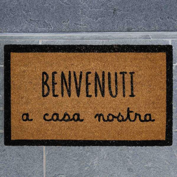 Zerbino - Scritta: Benvenuti a casa nostra